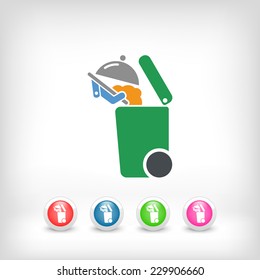 Separate waste collection icon