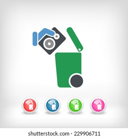 Separate waste collection icon