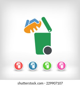 Separate waste collection icon