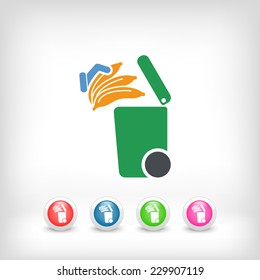 Separate waste collection icon