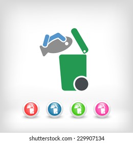 Separate waste collection icon