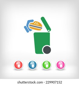 Separate waste collection icon