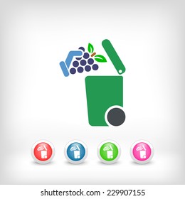 Separate waste collection icon