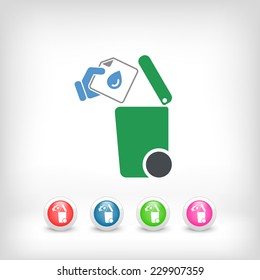 Separate waste collection icon