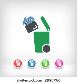 Separate waste collection icon