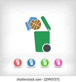Separate waste collection icon