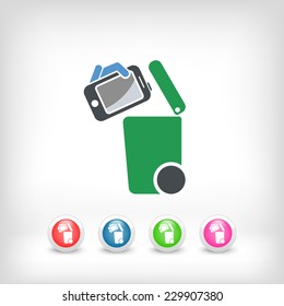 Separate waste collection icon
