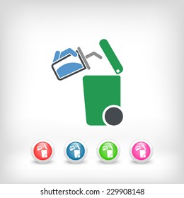 Separate waste collection icon