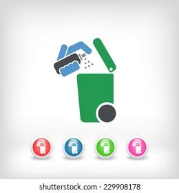 Separate waste collection icon