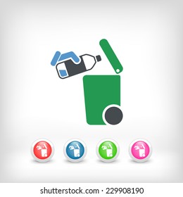 Separate waste collection icon
