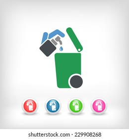 Separate waste collection icon