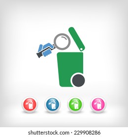 Separate waste collection icon