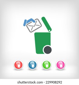 Separate waste collection icon