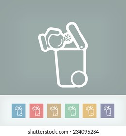 Separate waste collection icon