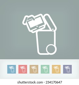 Separate waste collection icon