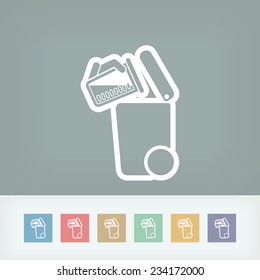 Separate waste collection icon