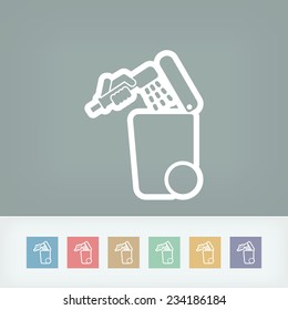 Separate waste collection icon