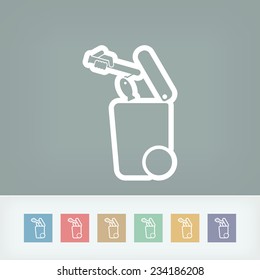 Separate waste collection icon