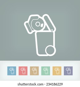Separate waste collection icon