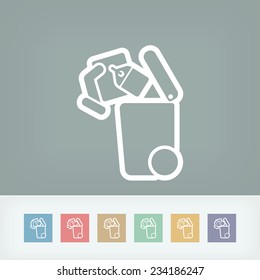 Separate waste collection icon