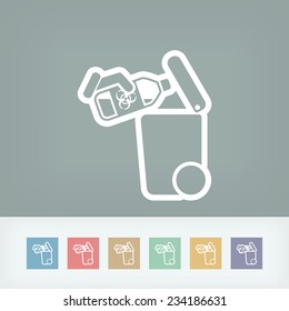 Separate waste collection icon
