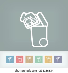 Separate waste collection icon