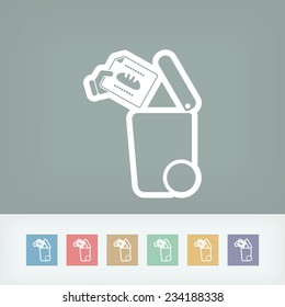 Separate waste collection icon