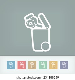 Separate waste collection icon