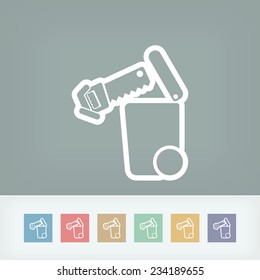 Separate waste collection icon