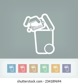 Separate waste collection icon