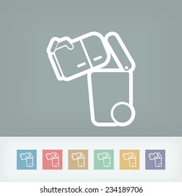 Separate waste collection icon