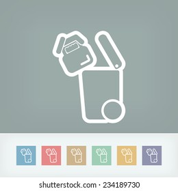 Separate waste collection icon