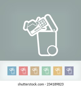 Separate waste collection icon