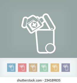 Separate waste collection icon