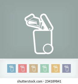 Separate waste collection icon