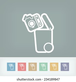 Separate waste collection icon