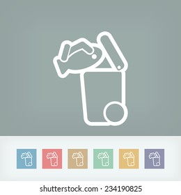 Separate waste collection icon