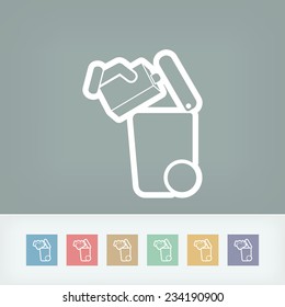 Separate waste collection icon