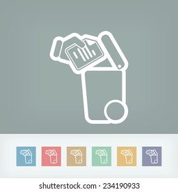 Separate waste collection icon