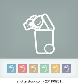 Separate waste collection icon
