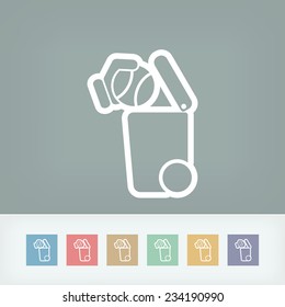 Separate waste collection icon