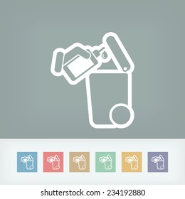 Separate waste collection icon