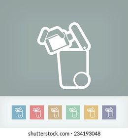 Separate waste collection icon