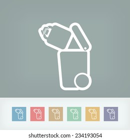 Separate waste collection icon