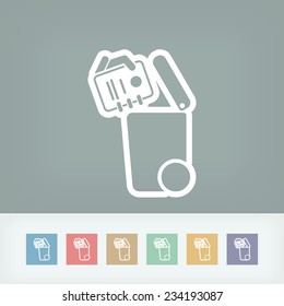 Separate waste collection icon