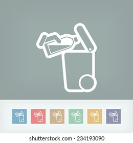 Separate waste collection icon