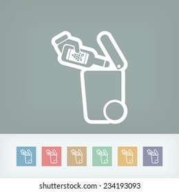 Separate waste collection icon