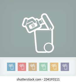 Separate waste collection icon