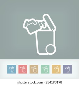 Separate waste collection icon