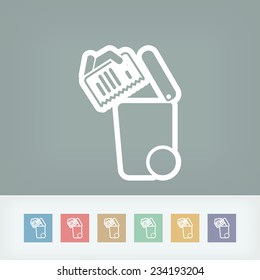 Separate waste collection icon